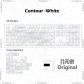 Contour 104+16 PBT Backlit Keycaps Set Cherry Profile for MX Mechanical Keyboard